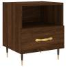 Stylish Brown Oak Bedside Cabinet - Modern & Functional