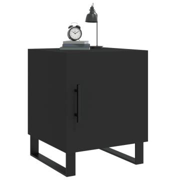 Stylish Black Bedside Cabinets - Set of 2 | Hipomarket