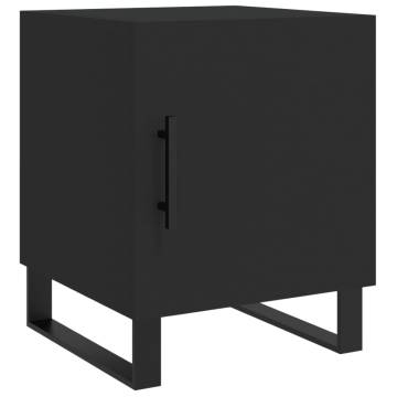 Stylish Black Bedside Cabinets - Set of 2 | Hipomarket