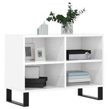 Stylish High Gloss White TV Cabinet - 69.5x30x50 cm