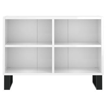 Stylish High Gloss White TV Cabinet - 69.5x30x50 cm