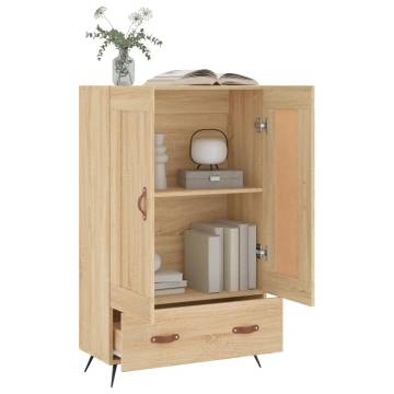 Stylish Highboard Sonoma Oak - 69.5x31x115 cm | Hipomarket