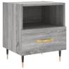 Stylish Grey Sonoma Bedside Cabinet - 40x35x47.5 cm