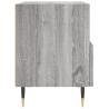 Stylish Grey Sonoma Bedside Cabinet - 40x35x47.5 cm