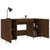 Elegant Brown Oak Desk 140x50 cm | Durable Engineered Wood