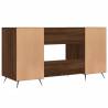 Elegant Brown Oak Desk 140x50 cm | Durable Engineered Wood