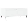 Stylish White Coffee Table 90x50 cm - Engineered Wood | HipoMarket