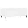 Stylish White Coffee Table 90x50 cm - Engineered Wood | HipoMarket