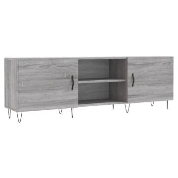 Stylish Grey Sonoma TV Cabinet - 150x30x50 cm | HipoMarket