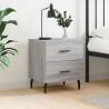 Bedside Cabinet Grey Sonoma 40x35x47.5 cm Engineered Wood Colour grey sonoma Quantity in Package 1 