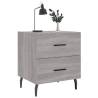 Bedside Cabinet Grey Sonoma - Modern Engineered Wood Design