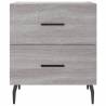 Bedside Cabinet Grey Sonoma - Modern Engineered Wood Design