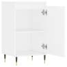 White Sideboards 2 pcs - Stylish Engineered Wood Furniture