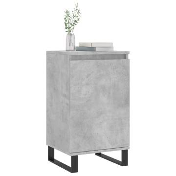 Stylish 2 pcs Concrete Grey Sideboards - 40x35x70 cm