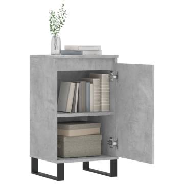 Stylish 2 pcs Concrete Grey Sideboards - 40x35x70 cm