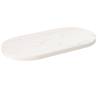 Table Top White 80x40x2.5 cm Solid Wood Pine Oval Colour white Size 80 x 40 x 2.5 cm Quantity in Package 1 