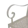 2 Seater Garden Bench - Vintage Style Steel Grey | Hipo Market