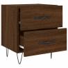 Brown Oak Bedside Cabinet - Modern Storage & Style | HipoMarket