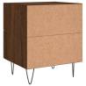 Brown Oak Bedside Cabinet - Modern Storage & Style | HipoMarket