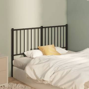 Black Metal Headboard 120cm - Stylish & Sturdy Design