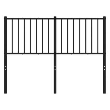 Black Metal Headboard 120cm - Stylish & Sturdy Design