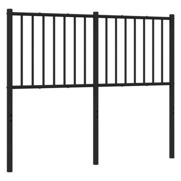 Black Metal Headboard 120cm - Stylish & Sturdy Design