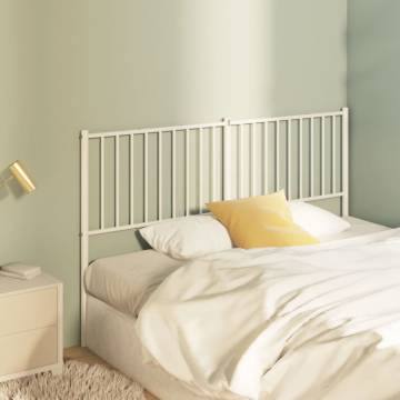 Stylish White Metal Headboard - 150 cm | HipoMarket