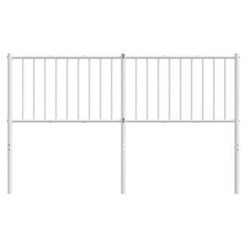 Stylish White Metal Headboard - 150 cm | HipoMarket