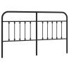 Stylish Metal Headboard Black 160 cm - Hipomarket UK