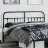 Stylish Metal Headboard Black 160 cm - Hipomarket UK