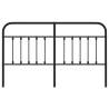 Stylish Metal Headboard Black 160 cm - Hipomarket UK