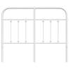 White Metal Headboard 120 cm - Stylish & Sturdy Design