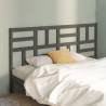 Bed Headboard Grey 206x4x104 cm Solid Wood Pine Colour grey Size 206 x 104 cm Quantity in Package 1 