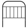 Stylish Black Metal Headboard 80 cm - Hipomarket UK