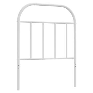 Stylish White Metal Headboard - 75 cm | HipoMarket