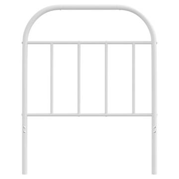 Stylish White Metal Headboard - 75 cm | HipoMarket