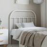 Metal Headboard White 90 cm Colour white Size 90 cm Quantity in Package 1 