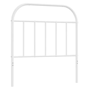 Stylish White Metal Headboard 90 cm | Hipomarket