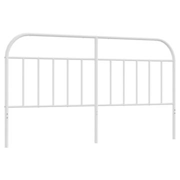 Stylish White Metal Headboard 160 cm | Hipomarket UK