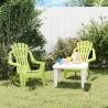 Garden Chairs 2 pcs for Children Green 37x34x44cm PP Wooden Look Colour green Quantity in Package 2 