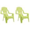 Kids Garden Chairs 2 pcs Green - Stylish & Durable