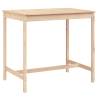 Solid Wood Pine Garden Table - 121x82.5 cm | HipoMarket