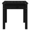 Garden Bench Black - Solid Pine Wood, 50x44x45 cm | HipoMarket