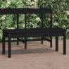 Garden Bench Black 109x44x45 cm Solid Wood Pine Colour black pine Size 109 x 44 x 45 cm Quantity in Package 1 Number of 