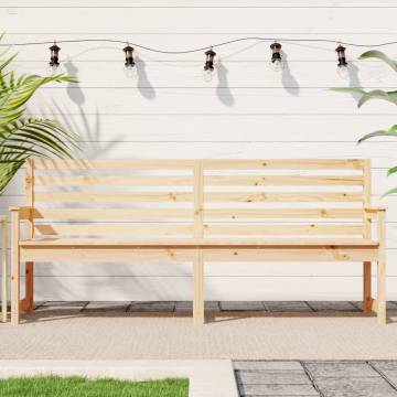 Garden Bench 203.5x48x91.5 cm | Solid Wood Pine - HipoMarket