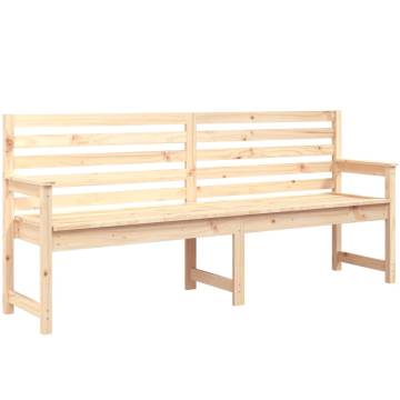 Garden Bench 203.5x48x91.5 cm | Solid Wood Pine - HipoMarket