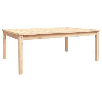 Garden Table 121x82.5 cm | Solid Pine Wood - Hipomarket