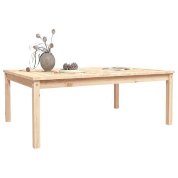 Garden Table 121x82.5 cm | Solid Pine Wood - Hipomarket