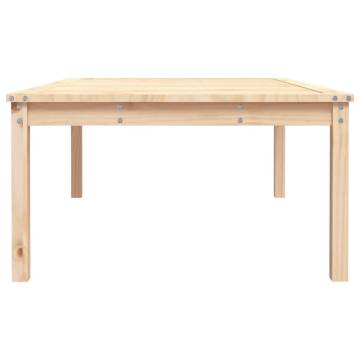 Garden Table 121x82.5 cm | Solid Pine Wood - Hipomarket