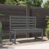 Garden Bench Grey 109 cm Solid Wood Pine Colour grey pine Size 109 x 48 x 91.5 cm Quantity in Package 1 Number of 